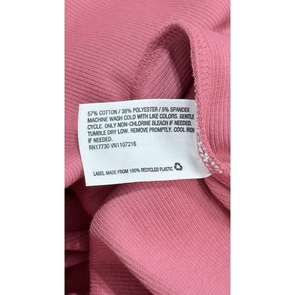 Nines by Hatch Maternity Ribbed Bodycon Midi T Shirt Dress L Pink Stretch Pencil - Picture 6 of 7